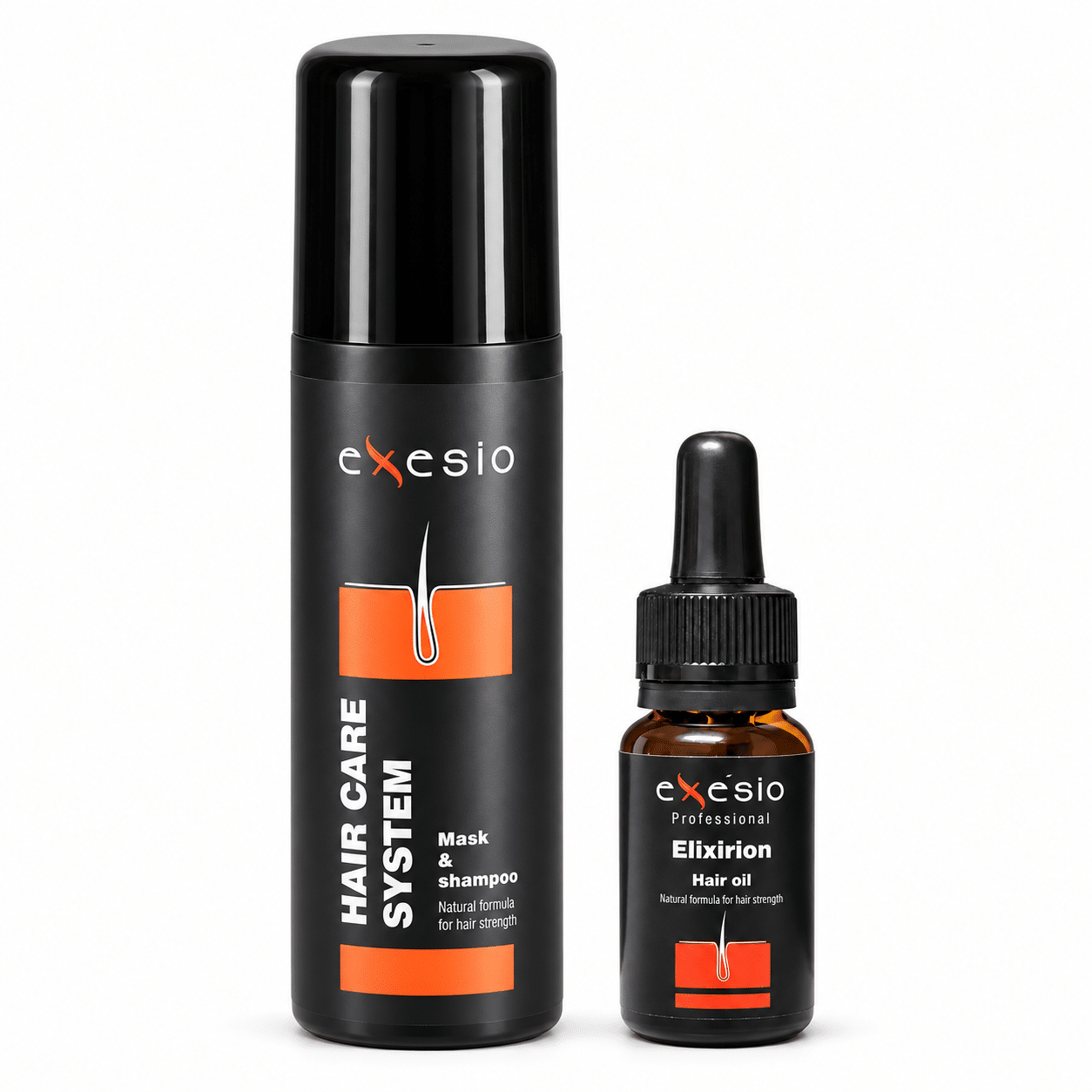 1 Exesio Hair Shampoo 280ml + 1 Exesio Hair Oil Elixirion Αμπούλα 10ml